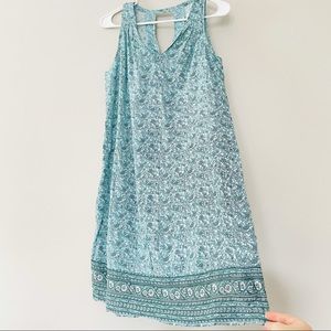 Floral Paisley Print Summer Mini Dress